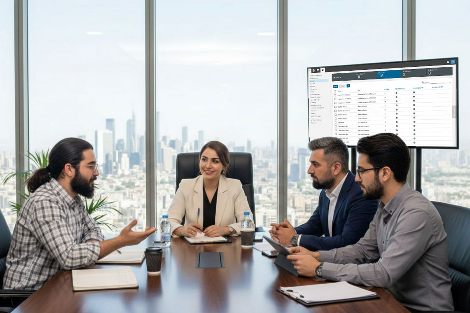 گفت‌وگوی تیم مدیریتی درباره برنامه مهاجرت ایمیل